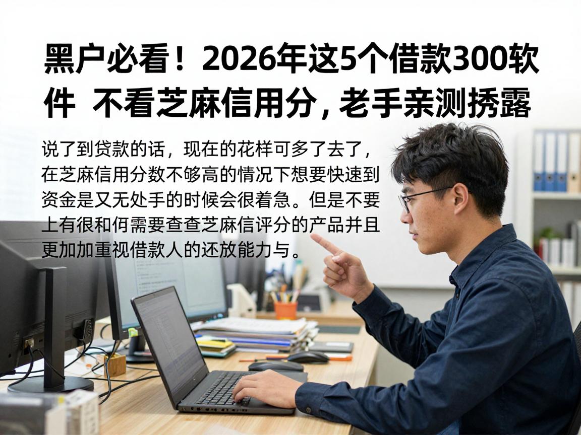 黑户必看!2026年这5个借款3500软件不看芝麻信用分,老手亲测透露