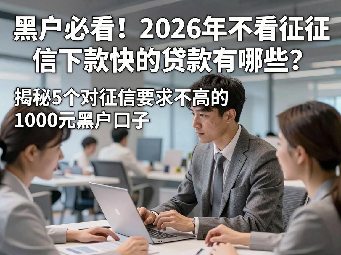 黑户必看！2026年不看征信下款快的贷款有哪些？揭秘5个对征信要求不高的1000元黑户口子
