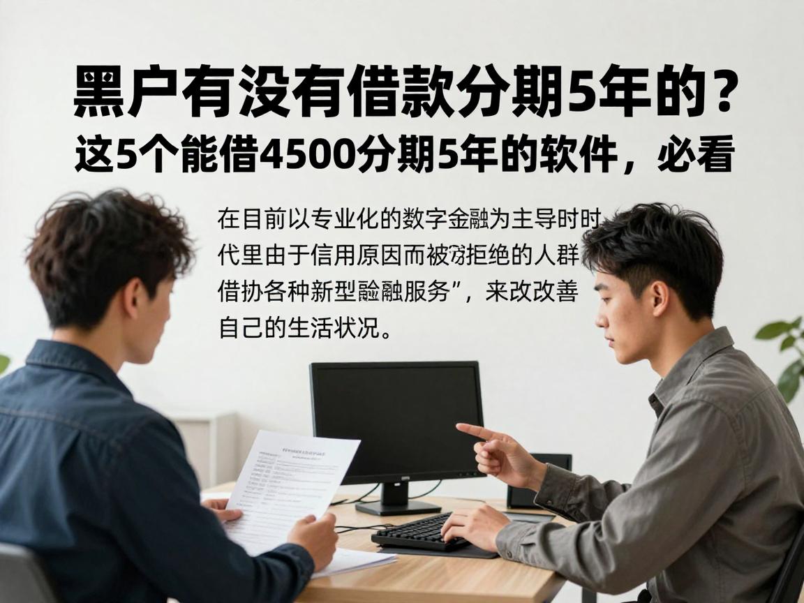 黑户有没有借款分期5年的?这5个能借4500分期5年的软件,必看