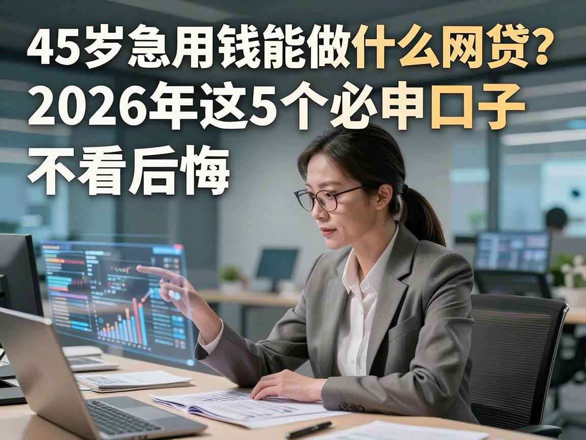 45岁急用钱能做什么网贷?2026年这5个必申口子,不看后悔!