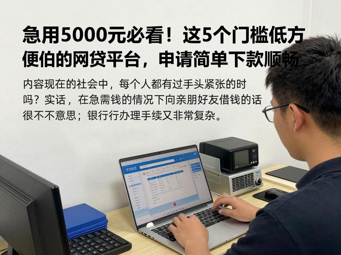 急用5000元必看!这5个门槛低方便的网贷平台,申请简单下款顺畅