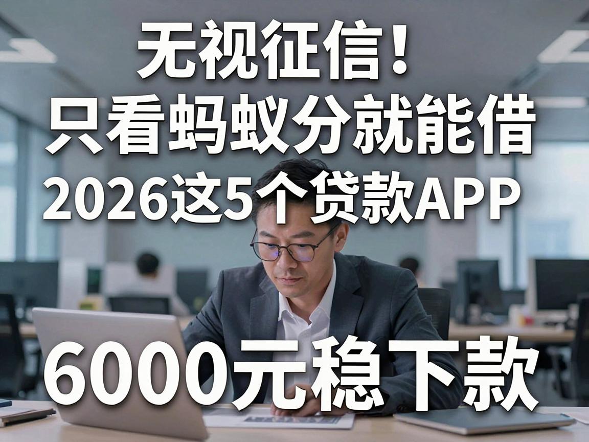 无视征信!只看蚂蚁分就能借,2026这5个贷款APP,6000元稳下款