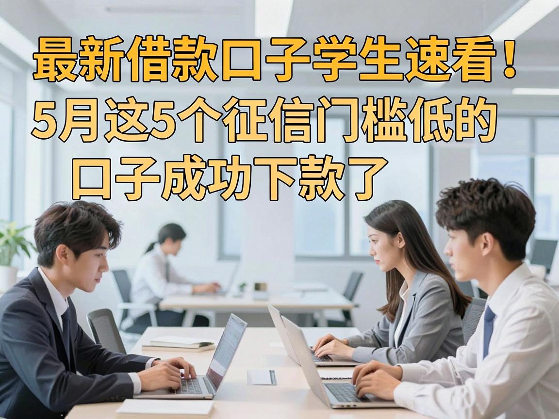 最新借款口子学生速看!5月这5个征信门槛低的口子成功下款了