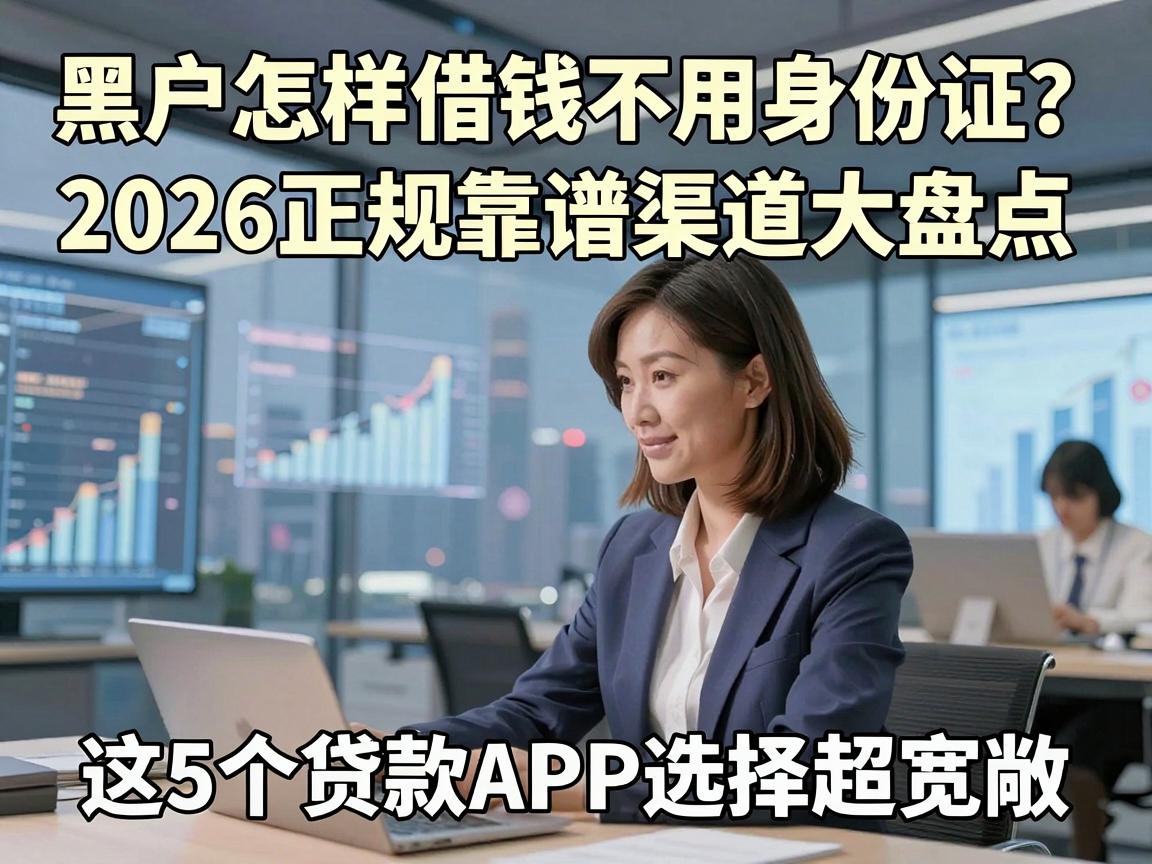黑户怎样借钱不用身份证?2026正规靠谱渠道大盘点,这5个贷款APP选择超宽敞!