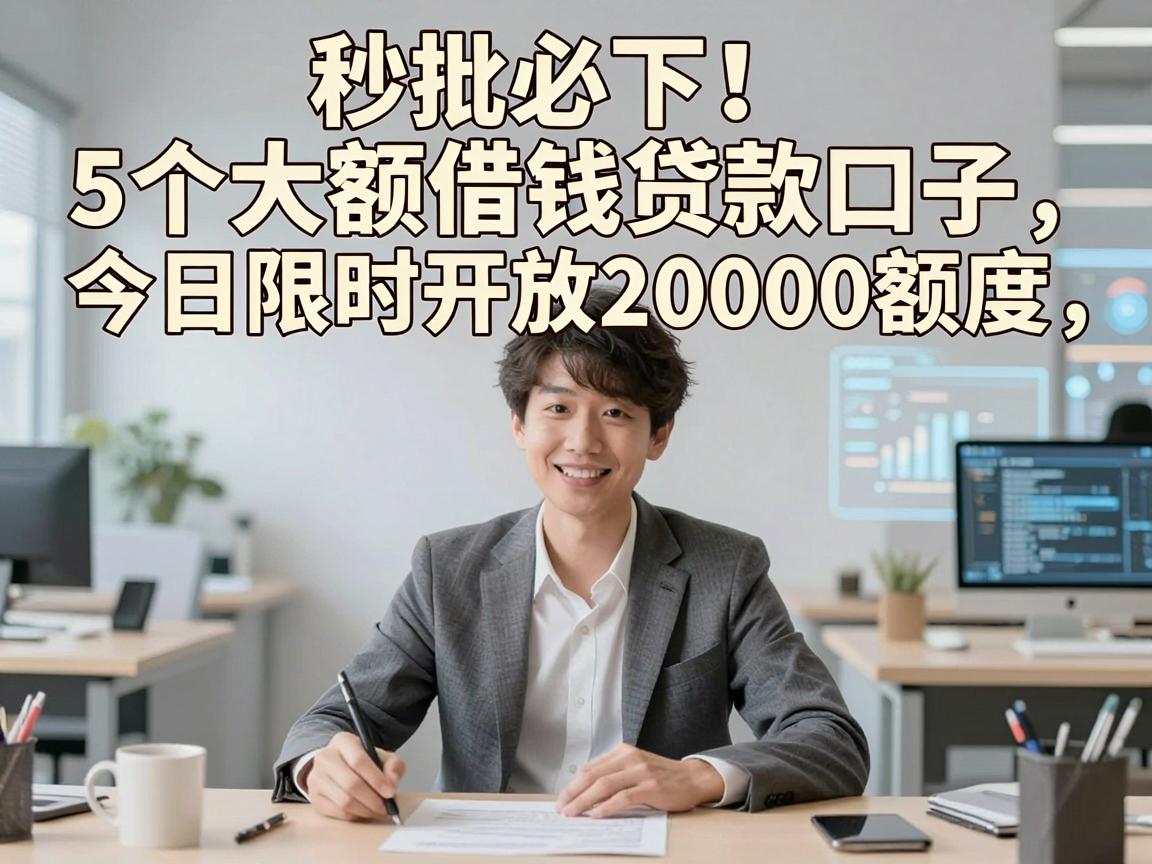 秒批必下！5个大额借钱贷款口子，今日限时开放20000额度