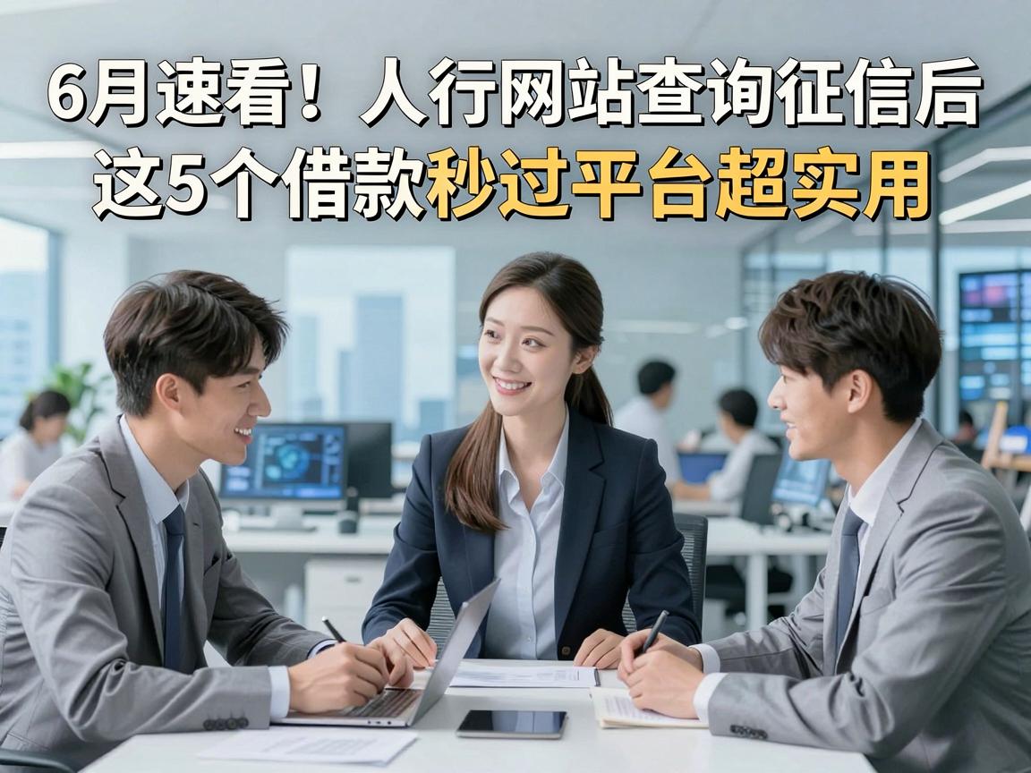 6月速看！人行网站查询征信后，这5个借款秒过平台超实用