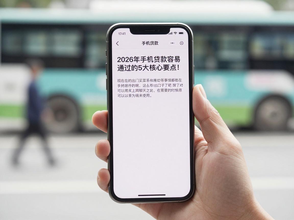 2026年手机贷款容易通过的5大核心要点!这5个借款口子5000元微信直接放款