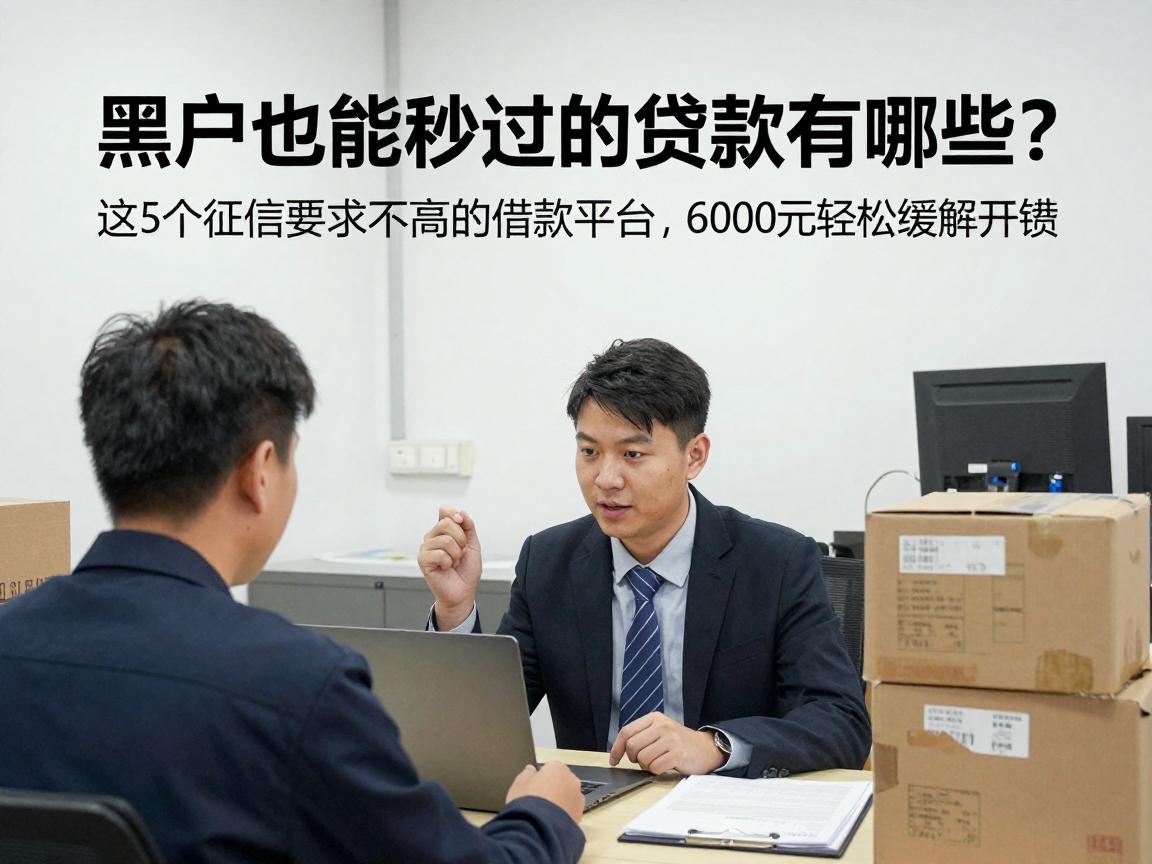 黑户也能秒过的贷款有哪些？这5个征信要求不高的借款平台，6000元轻松缓解开销