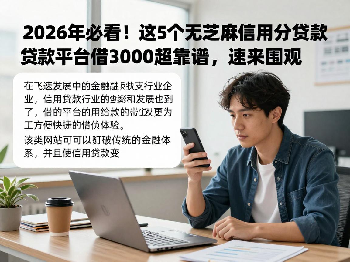 2026年必看!这5个无芝麻信用分贷款平台借3000超靠谱,速来围观