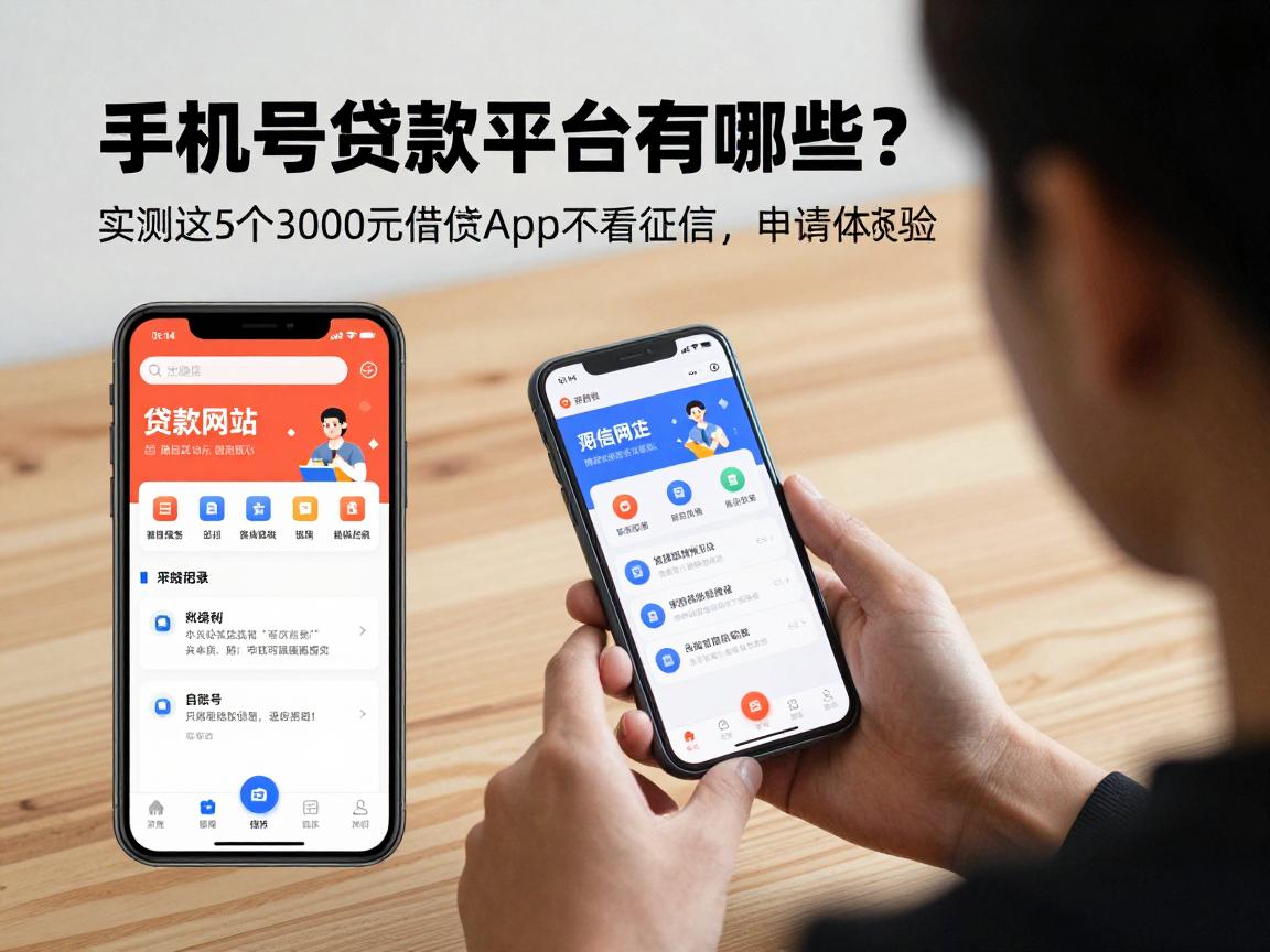 手机号贷款平台有哪些？实测这5个3000元借款App不看征信，申请体验踏实又顺畅
