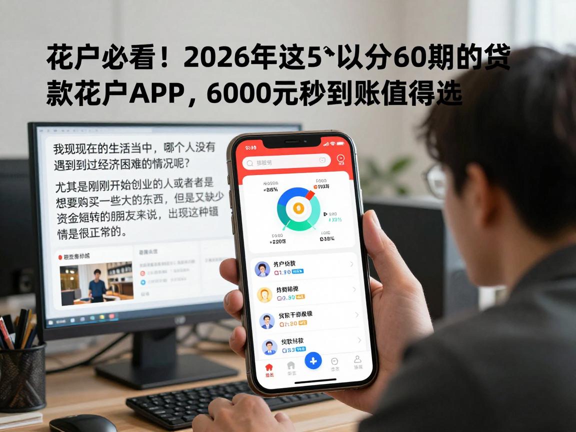 花户必看!2026年这5个可以分60期的贷款花户APP,6000元秒到账值得选