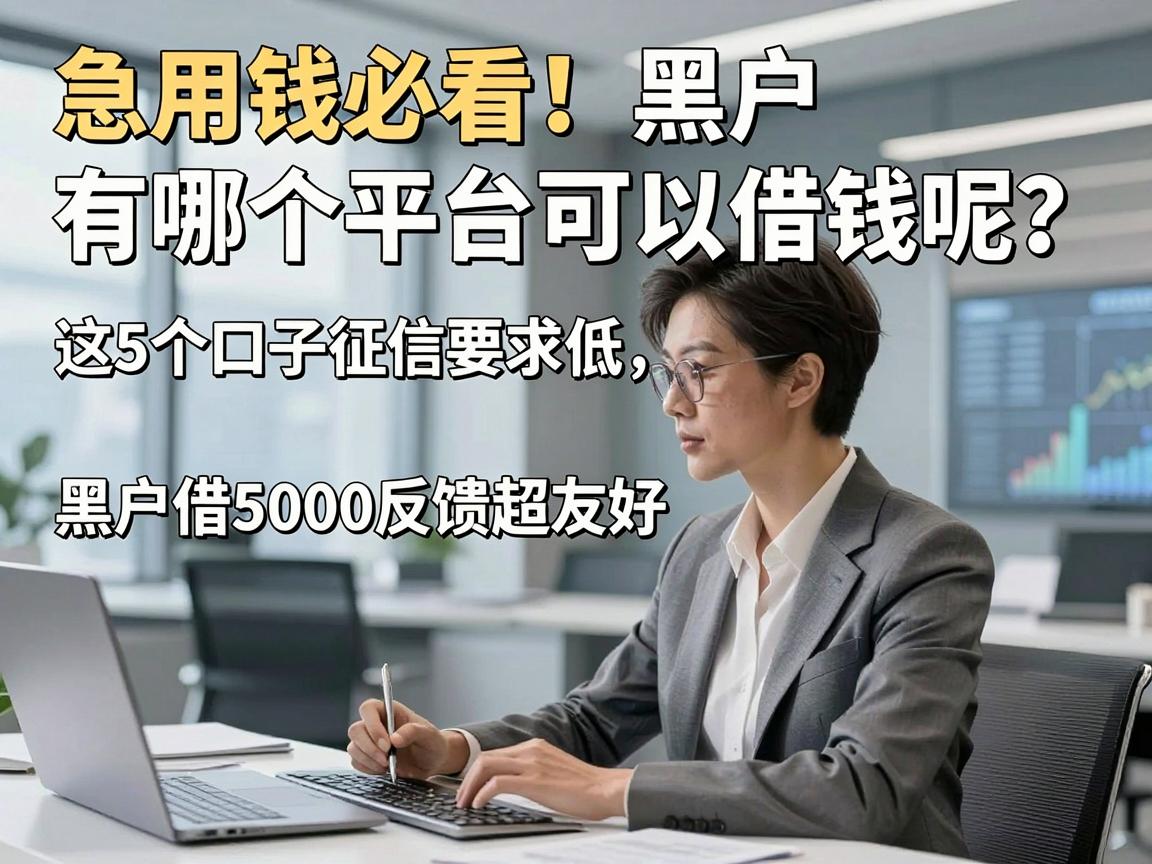 急用钱必看!黑户有哪个平台可以借钱呢?这5个口子征信要求低,黑户借5000反馈超友好