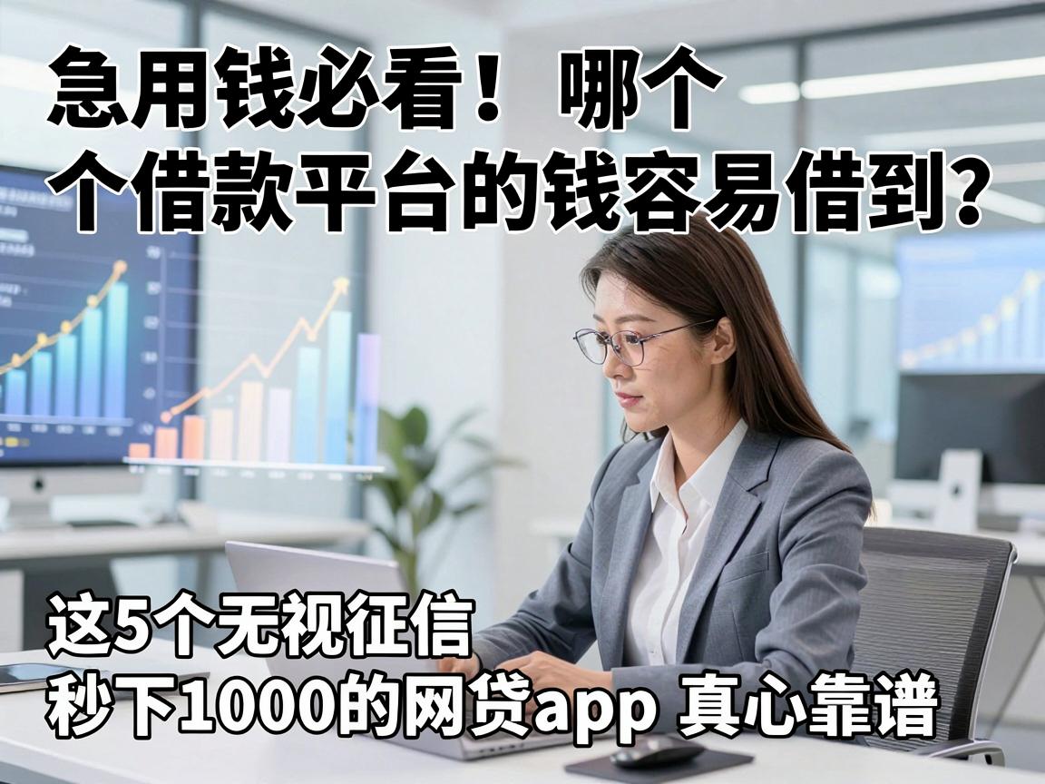 急用钱必看！哪个借款平台的钱容易借到？这5个无视征信秒下1000的网贷APP真心靠谱