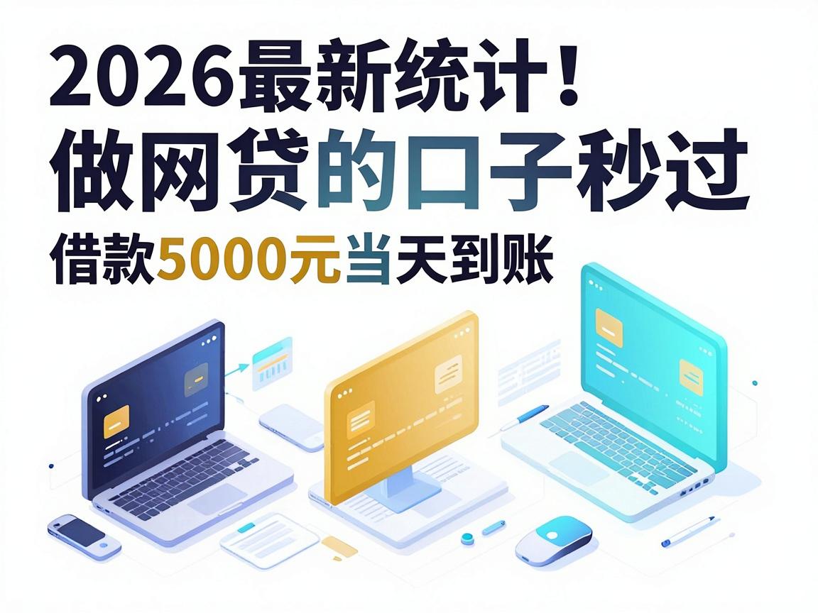 2026最新统计!这5个信用卡做网贷的口子秒过,借款5000元当天到账