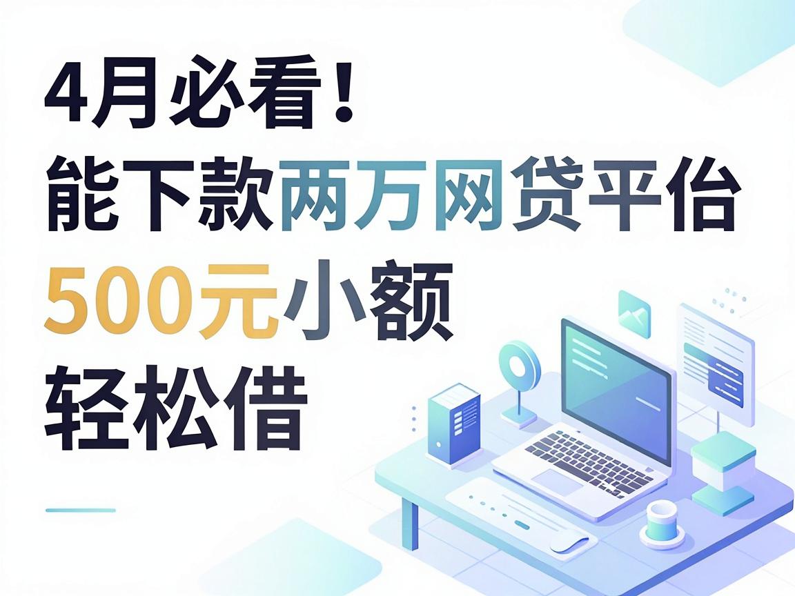4月必看!这5个能下款两万的网贷平台,500元小额也能轻松借