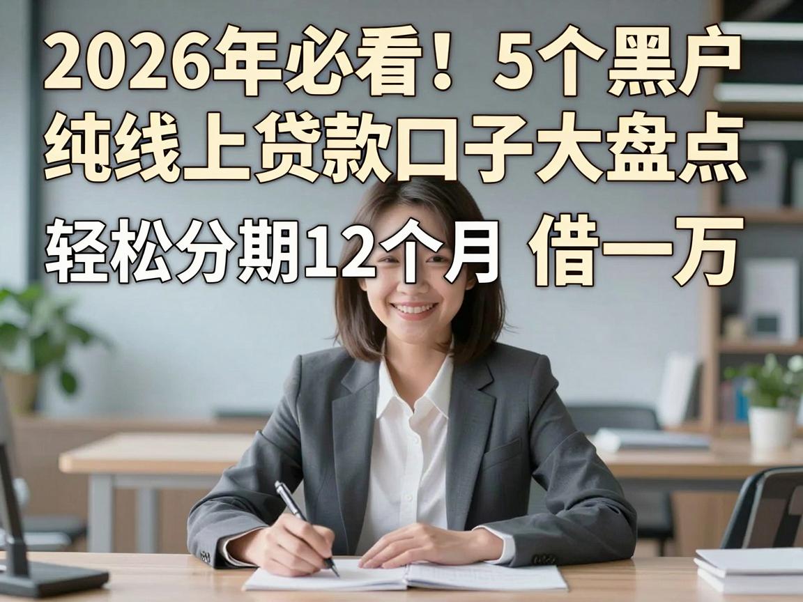 2026年必看!5个黑户纯线上贷款口子大盘点,轻松分期12个月借一万