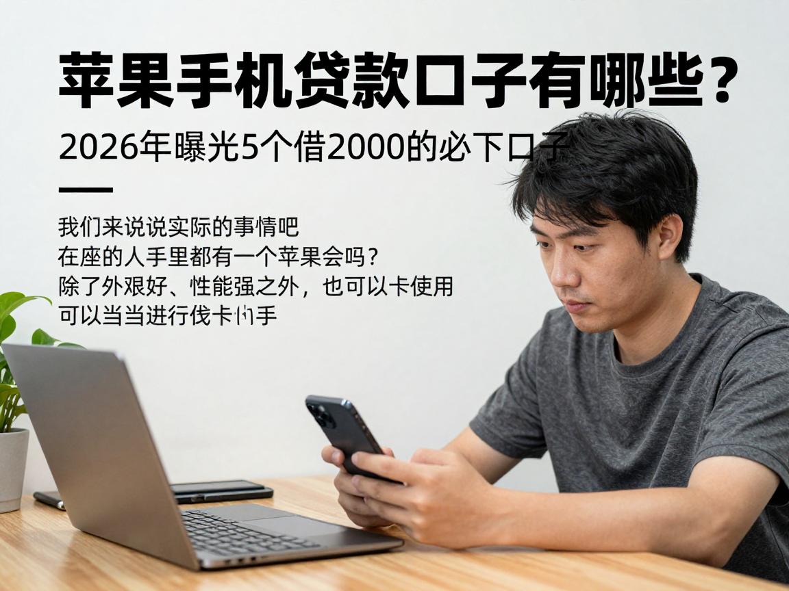 苹果手机贷款口子有哪些?2026年曝光5个借2000的必下口子!