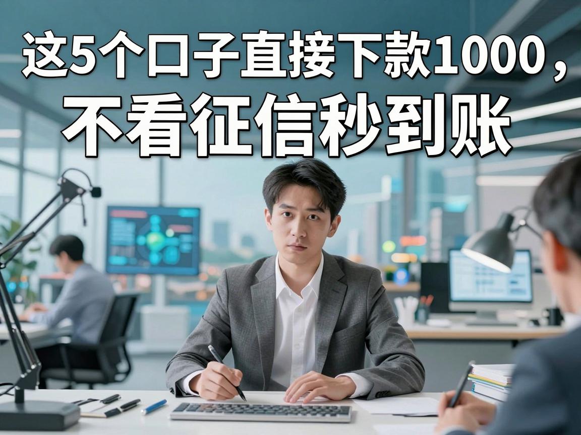这5个口子直接下款1000,不看征信秒到账!