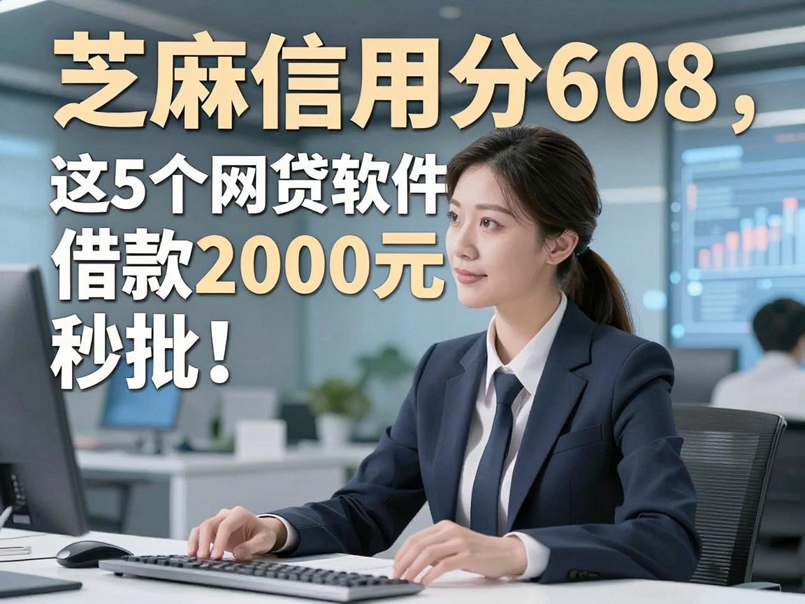 芝麻信用分608,这5个网贷软件借款2000元秒批!