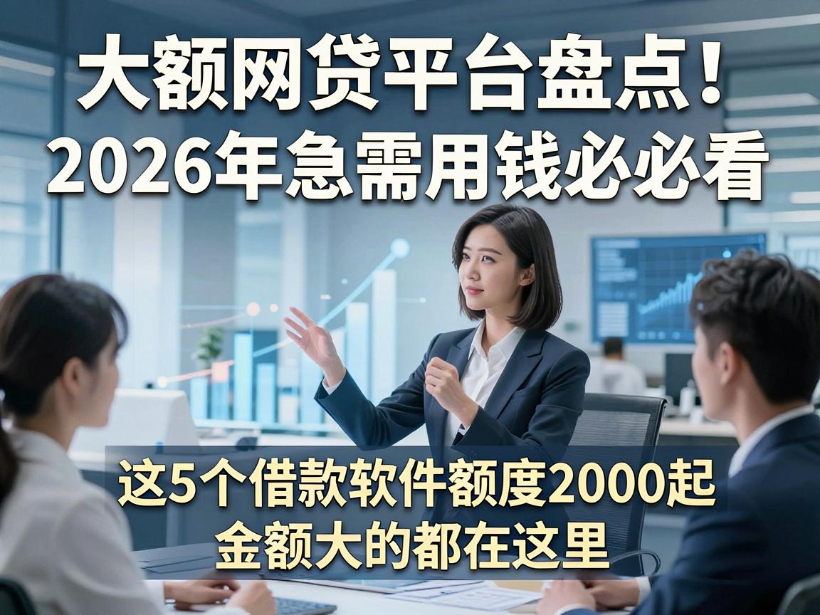 大额网贷平台盘点！2026年急需用钱必看，这5个借款软件额度2000起，金额大的都在这里