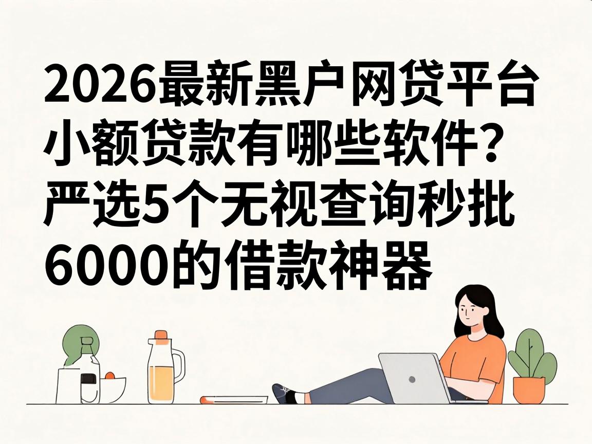 2026最新黑户网贷平台小额贷款有哪些软件？严选5个无视查询秒批6000的借款神器