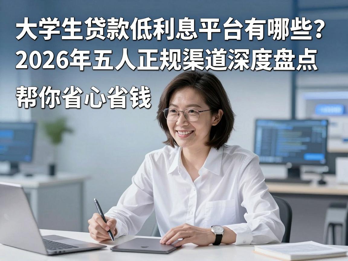 大学生贷款低利息平台有哪些?2026年五大正规渠道深度盘点,帮你省心省钱!
