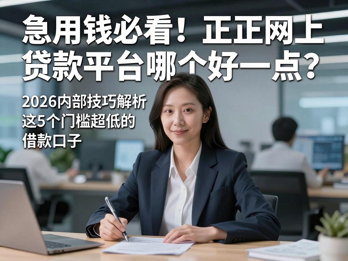 急用钱必看!正规网上贷款平台哪个好一点?2026内部技巧解析这5个门槛超低的借款口子