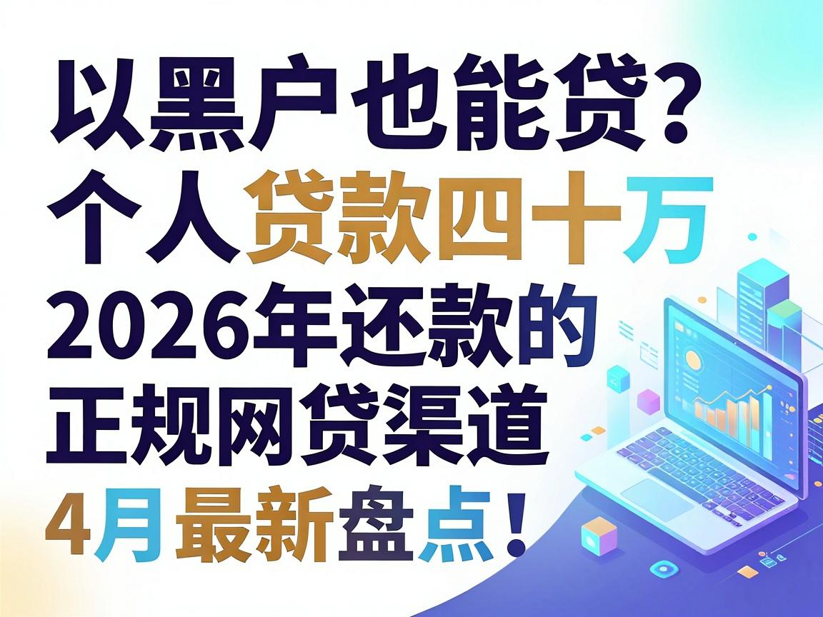 黑户也能贷?个人贷款四十万,2026年还款的正规网贷渠道,4月最新盘点!