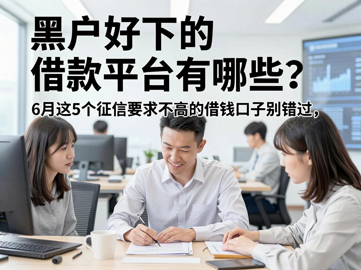 黑户好下的借款平台有哪些?6月这5个征信要求不高的借钱口子别错过