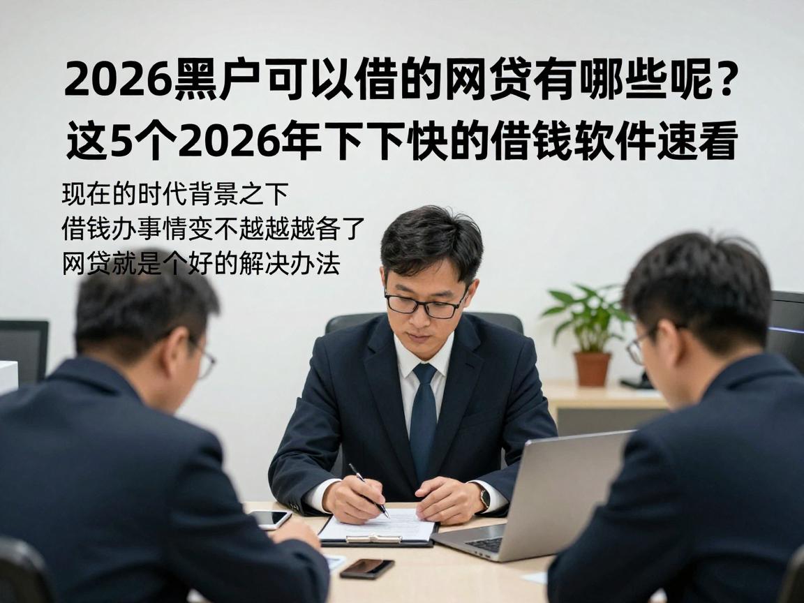 2026黑户可以借的网贷有哪些呢?这5个2026年下款快的借钱软件速看!