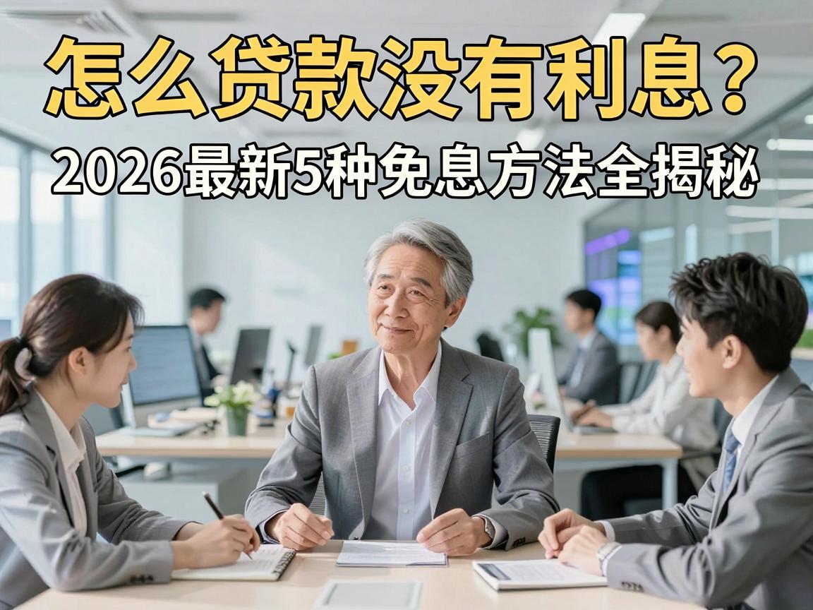 怎么贷款没有利息?2026最新5种免息方法全揭秘!
