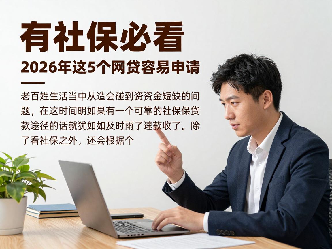 有社保必看!2026年这5个网贷容易申请,社保贷款容易下的高额度审核技巧速收!