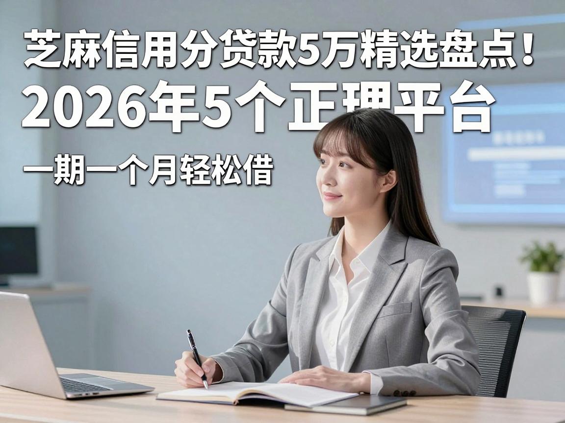 芝麻信用分贷款5万精选盘点!2026年5个正规平台,一期一个月轻松借