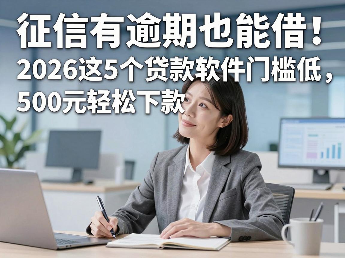 征信有逾期也能借!2026这5个贷款软件门槛低,500元轻松下款