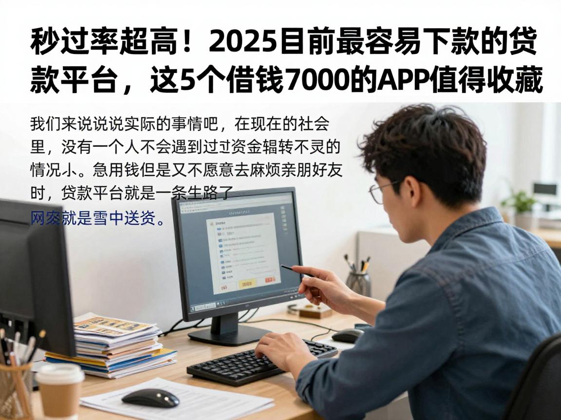 秒过率超高!2025目前最容易下款的贷款平台,这5个借钱7000的APP值得收藏
