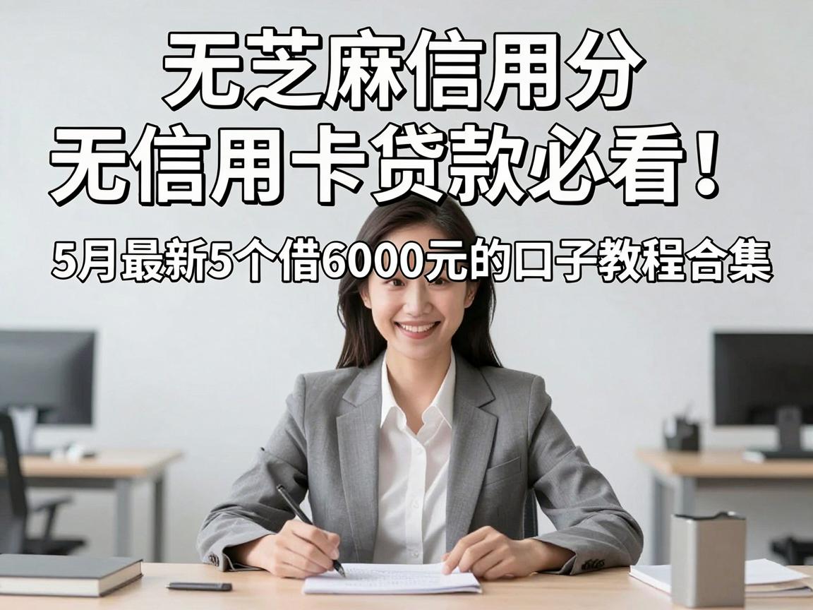 无芝麻信用分无信用卡贷款必看!5月最新5个借6000元的口子教程合集