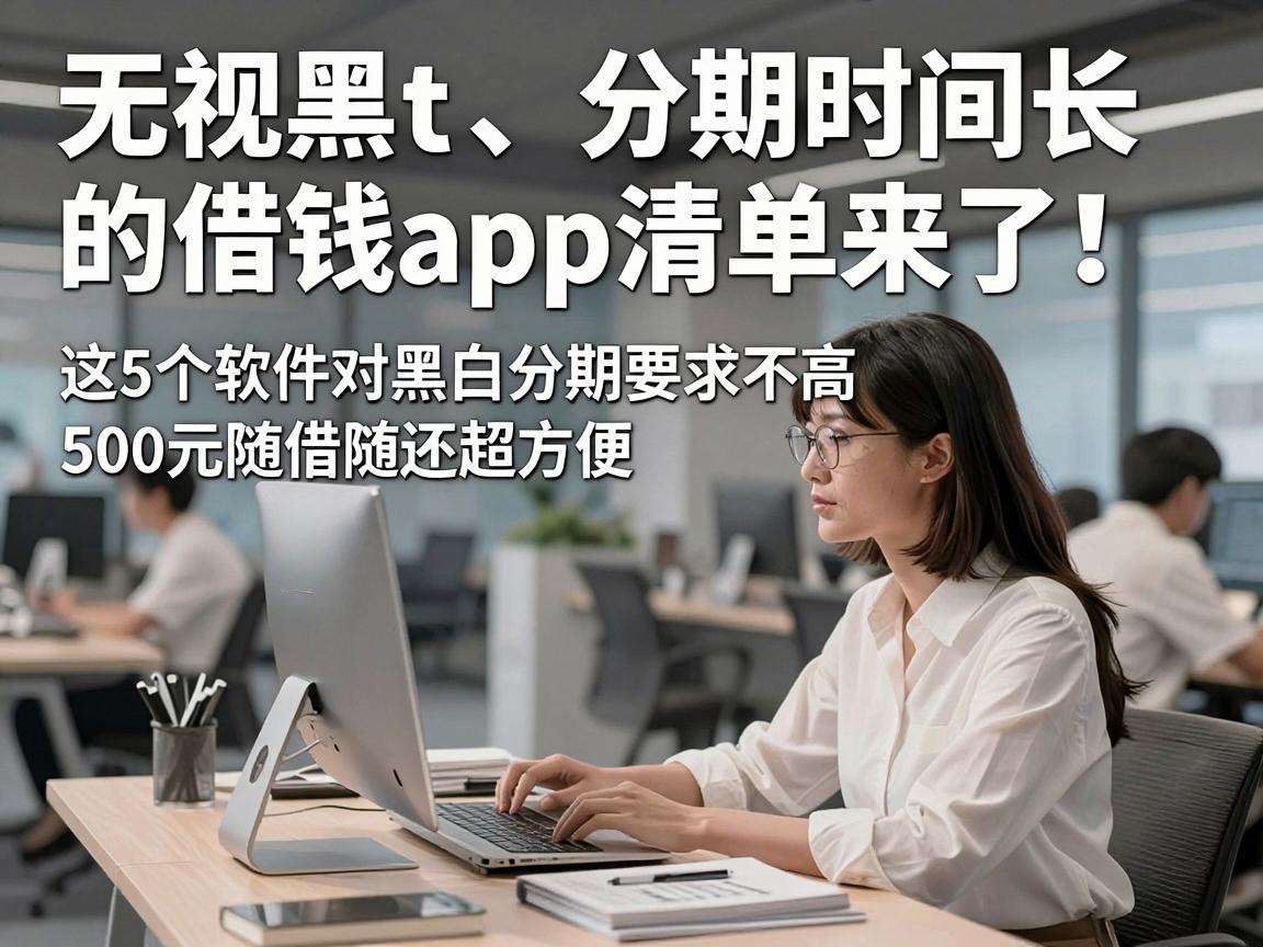 无视黑白、分期时间长的借钱App清单来了!这5个软件对黑白分期要求不高,500元随借随还超方便