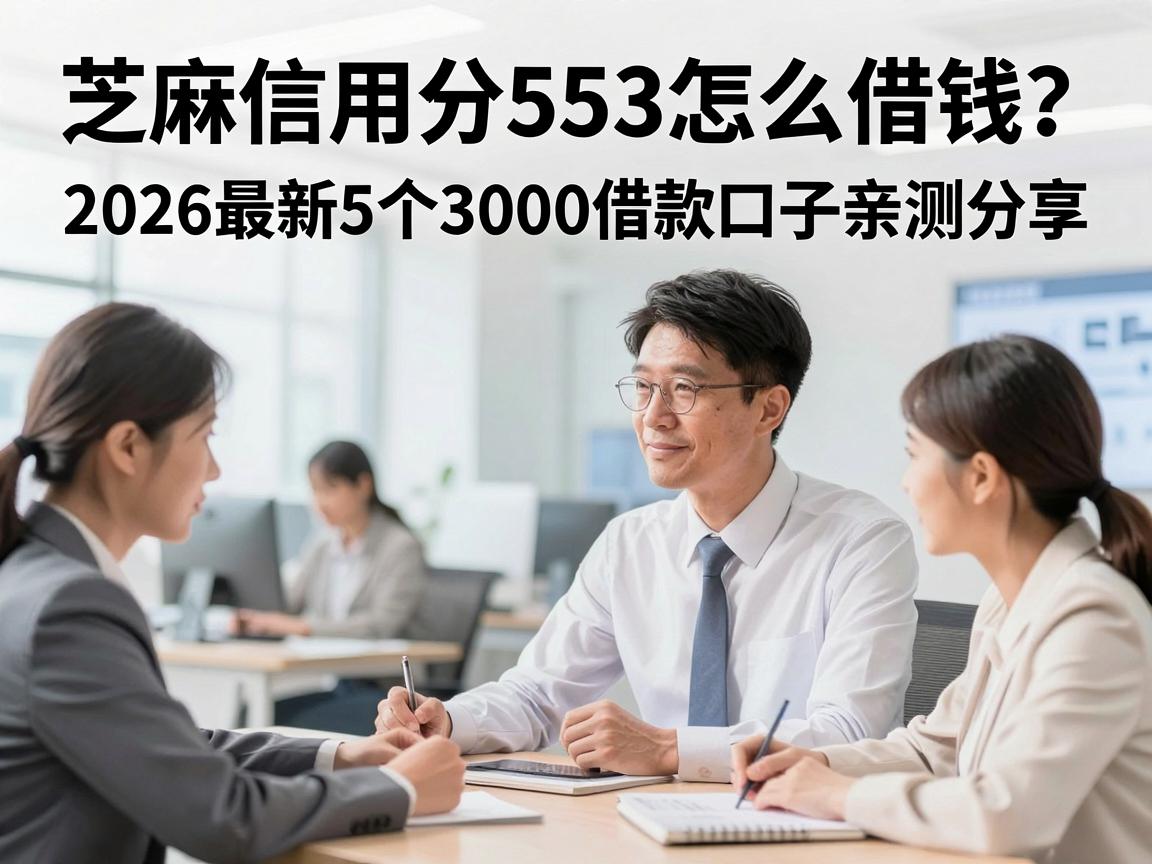 芝麻信用分553怎么借钱?2026最新5个3000借款口子亲测分享