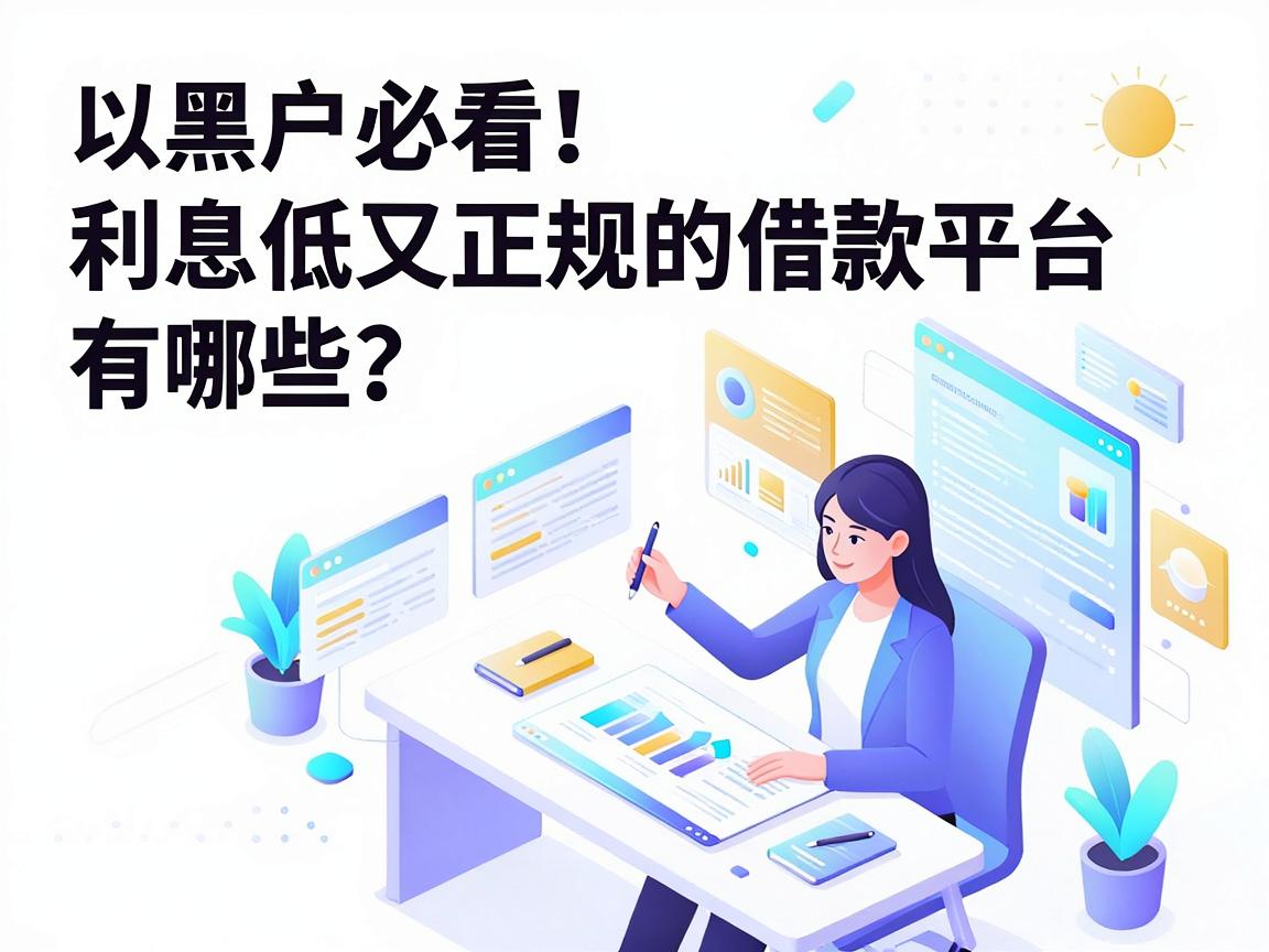 黑户必看!利息低又正规的借款平台有哪些?这5个用着很安心