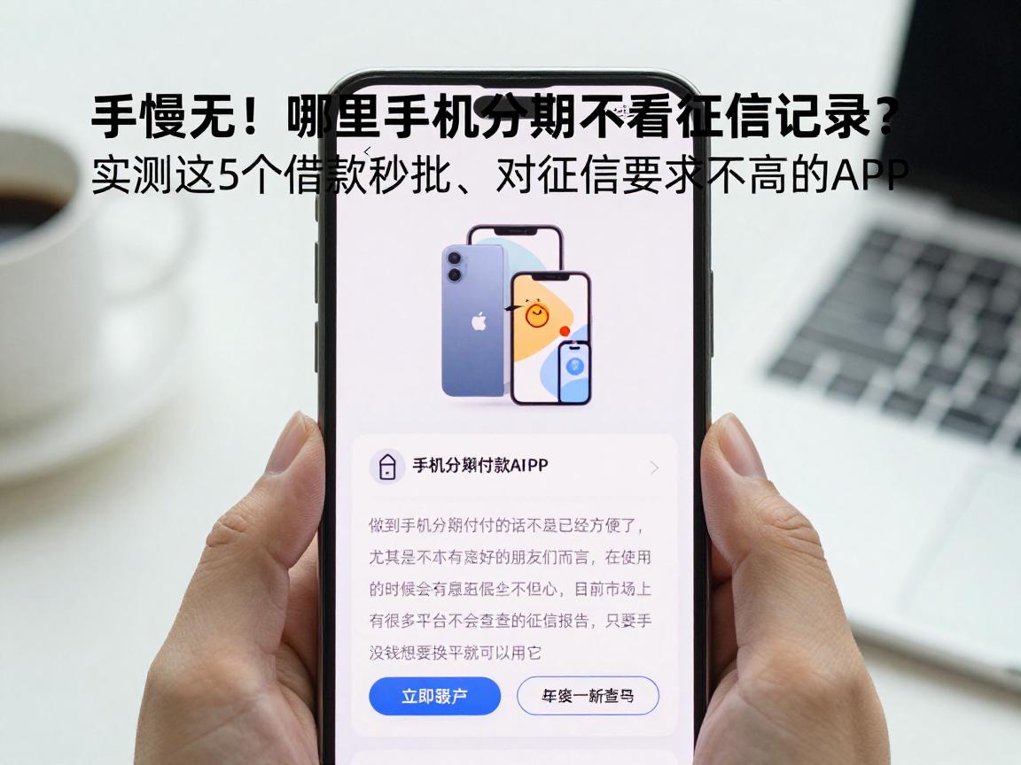 手慢无!哪里手机分期不看征信记录?实测这5个借款秒批、对征信要求不高的APP