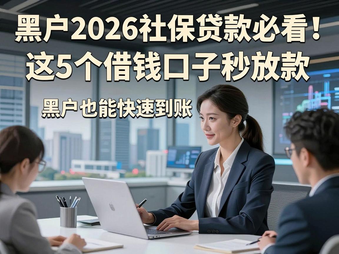 黑户2026社保贷款必看!这5个借钱口子秒放款,黑户也能快速到账