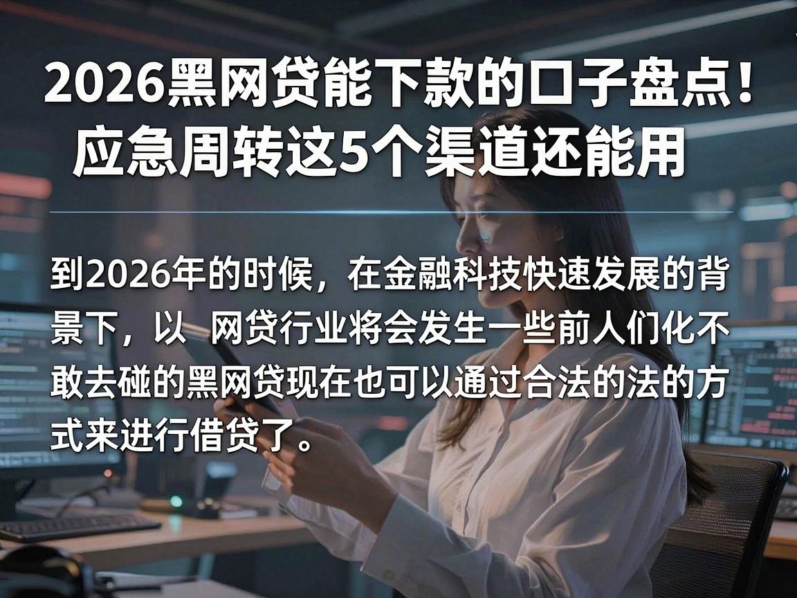 2026黑网贷能下款的口子盘点！应急周转这5个渠道还能用