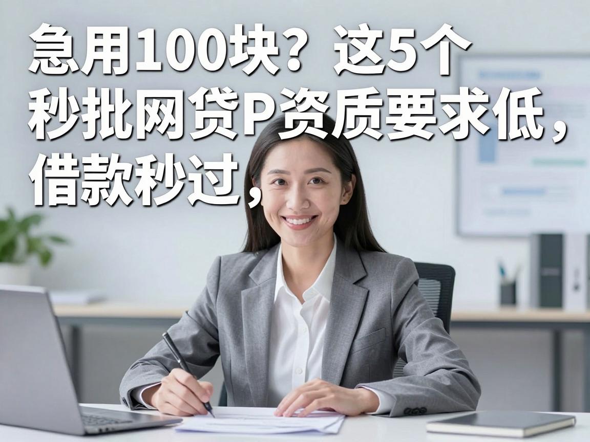 急用100块?这5个秒批网贷APP资质要求低,借款秒过!