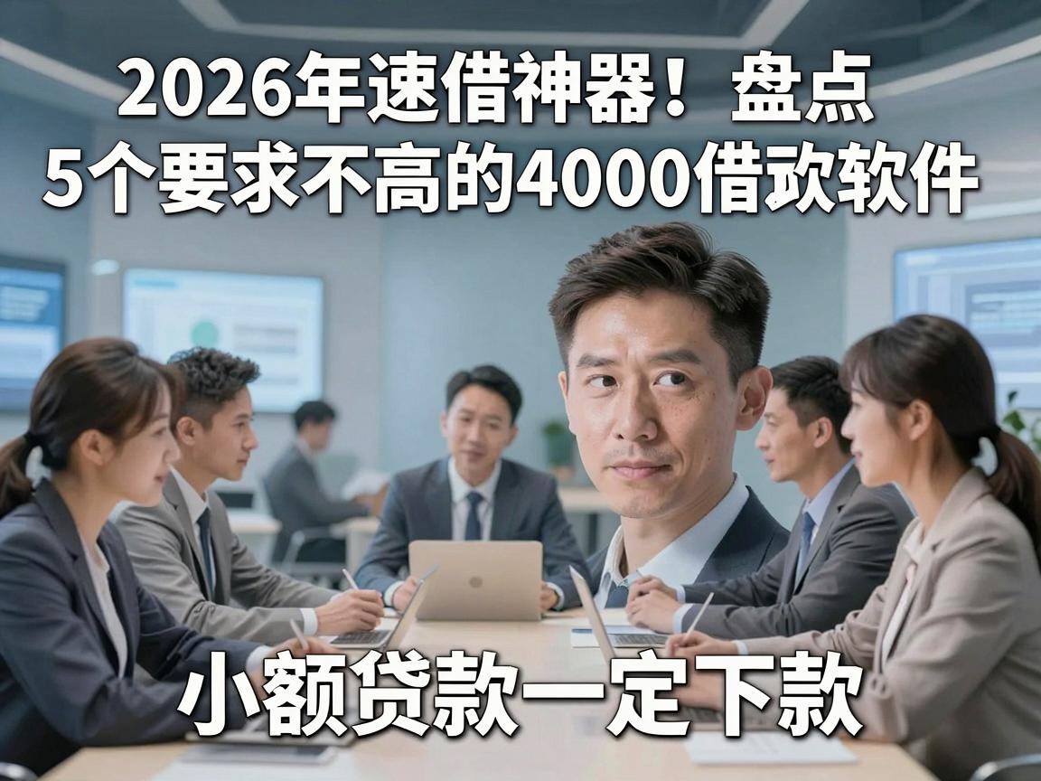 2026年速借神器!盘点5个要求不高的4000借款软件,小额贷款一定下款