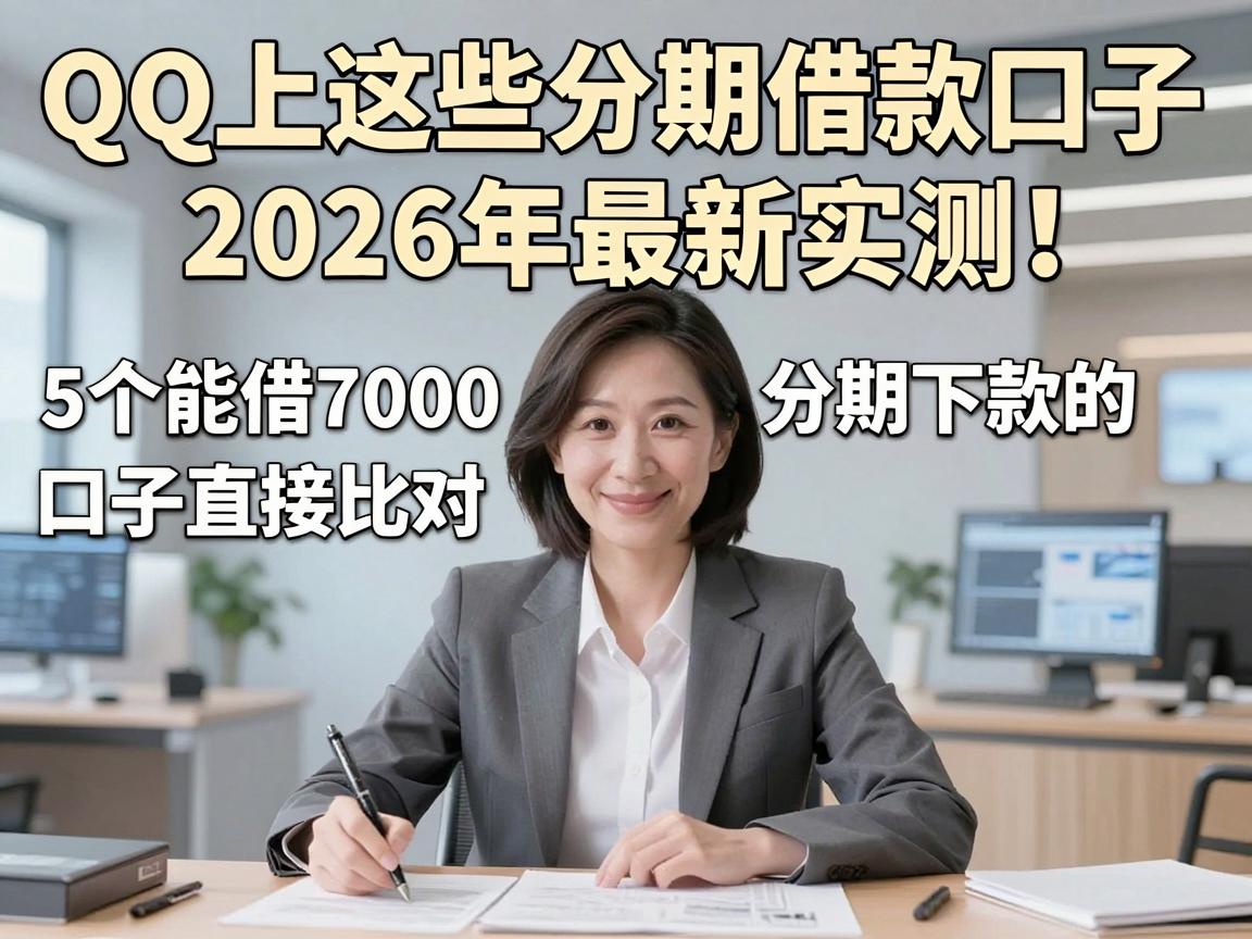 QQ上这些分期借款口子2026年最新实测!5个能借7000分期下款的口子直接比对