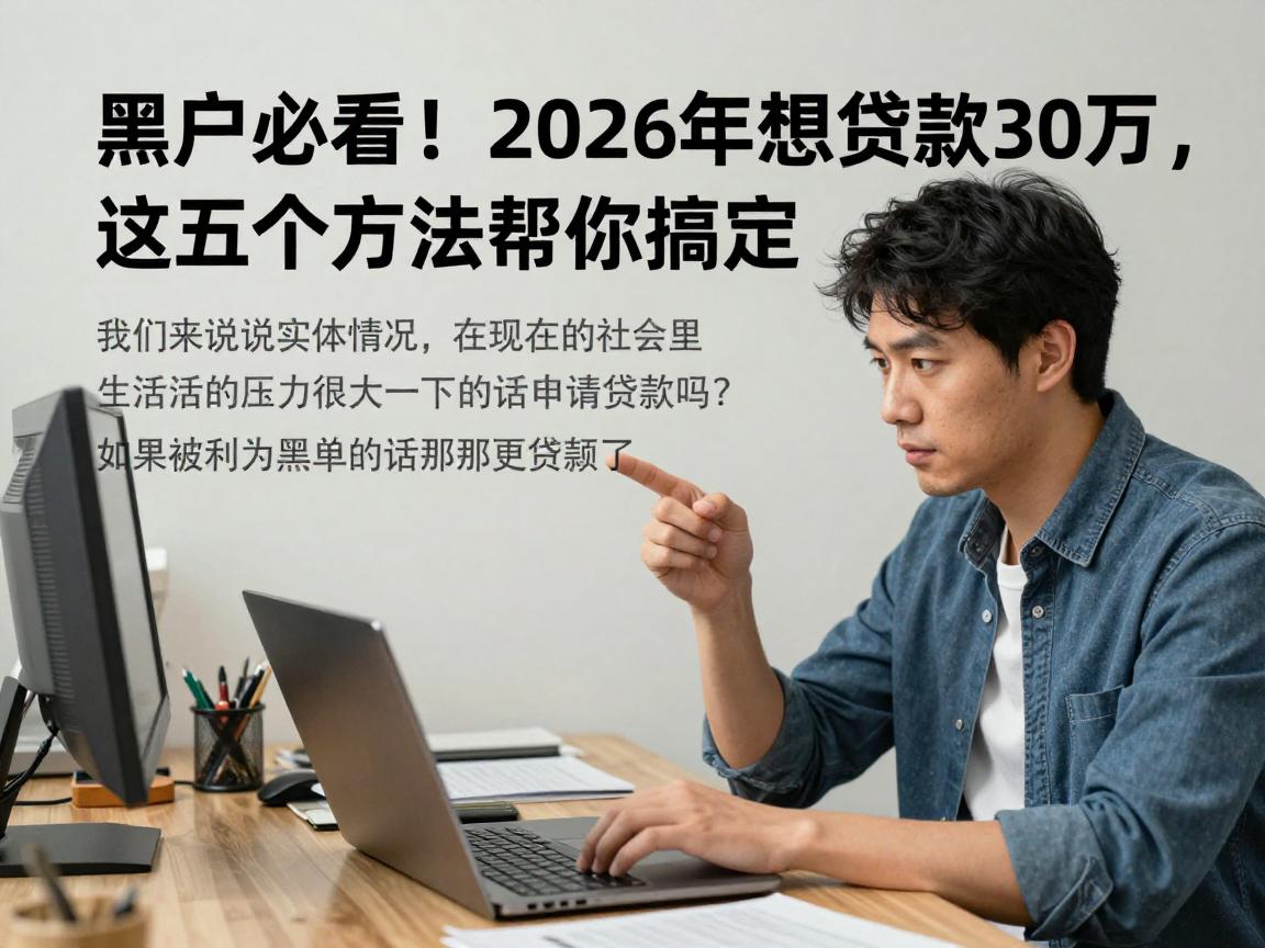 黑户必看！2026年想贷款30万，这五个方法帮你搞定
