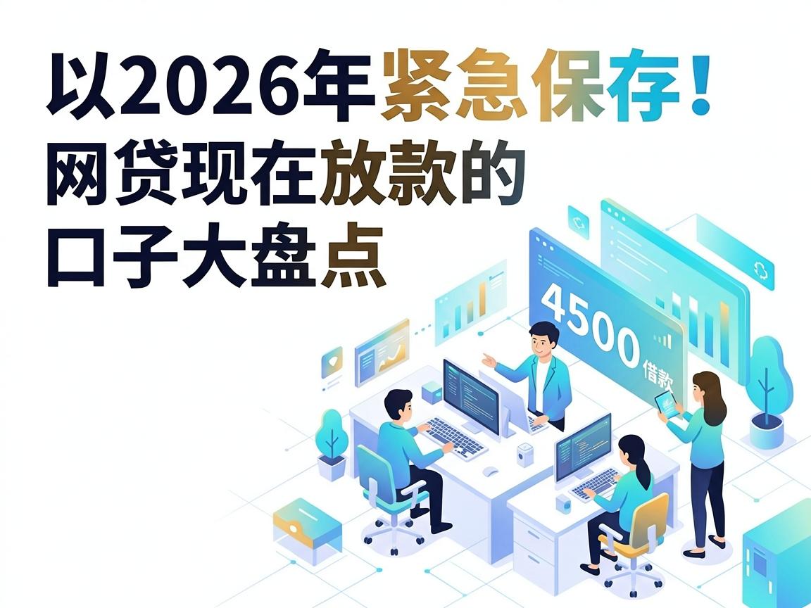 2026年紧急保存!网贷现在放款的口子大盘点,顺便挖掘5个要求不高的4500借款口子