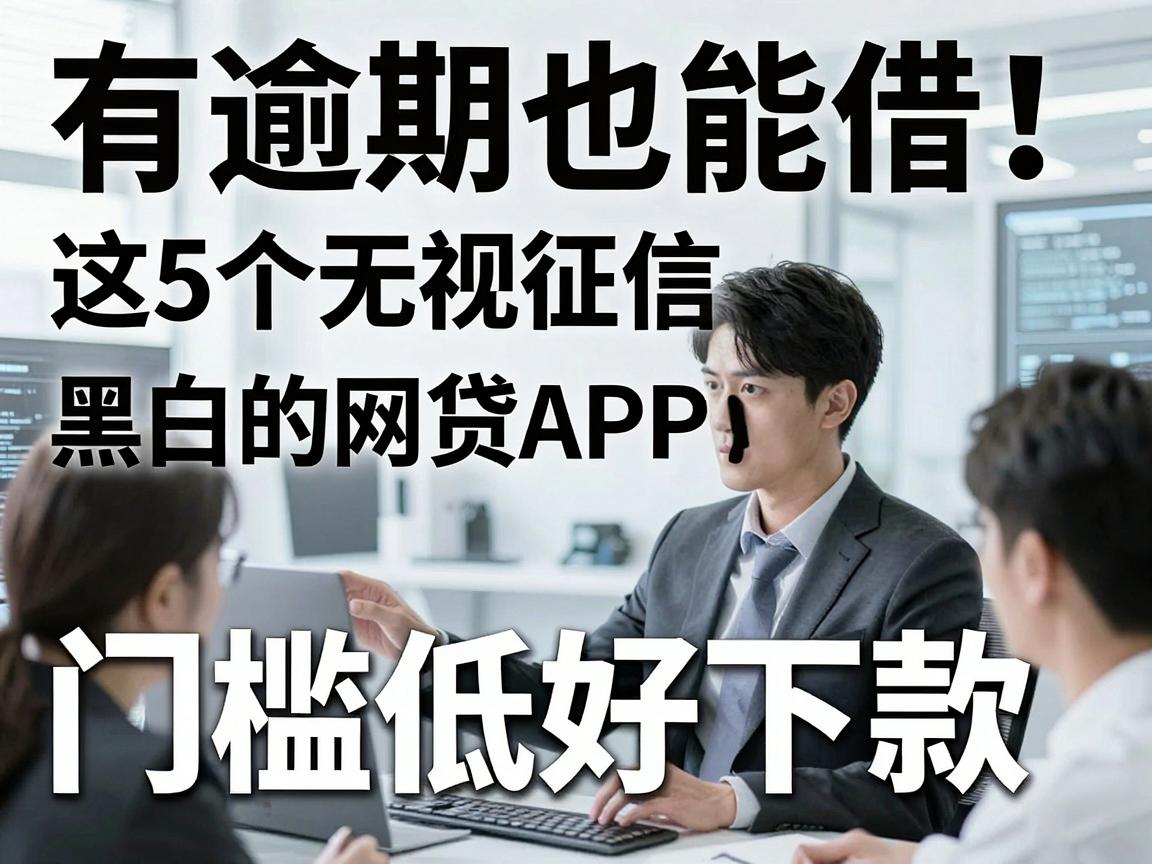 有逾期也能借!这5个无视征信黑白的网贷APP,门槛低好下款