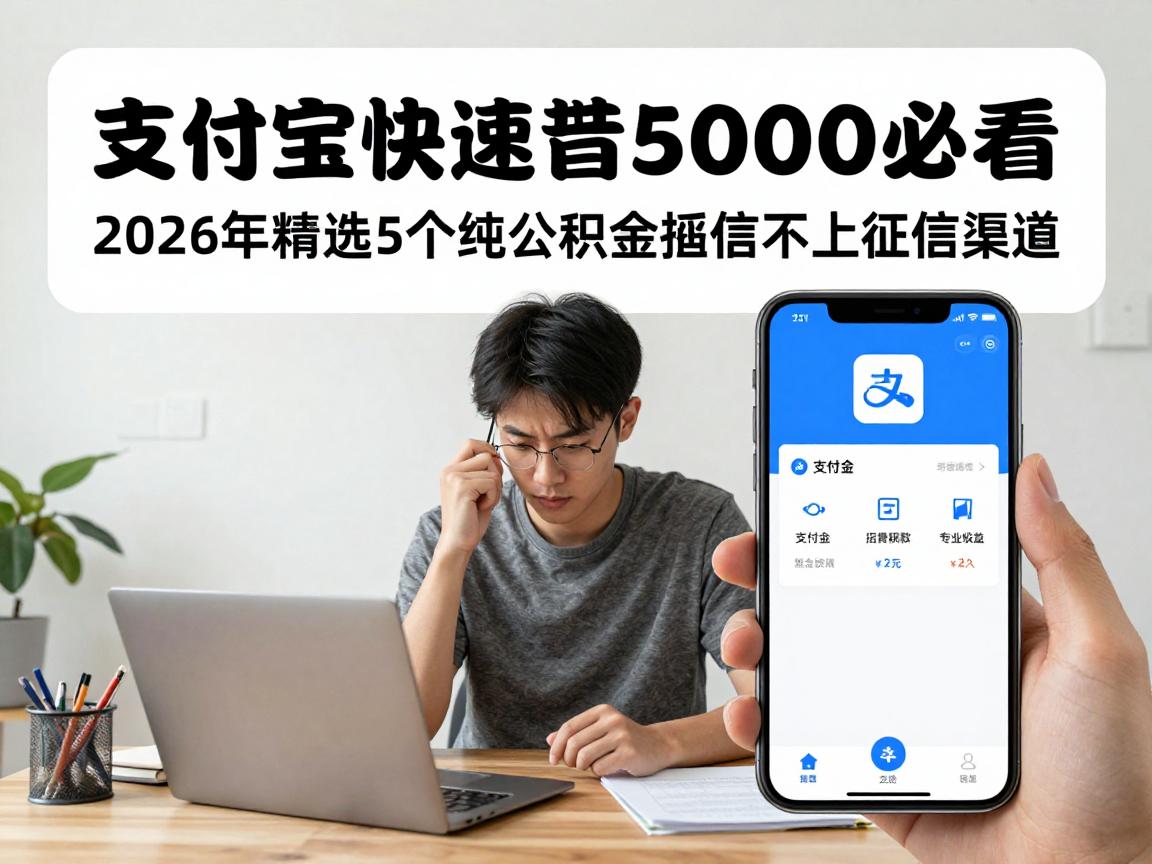 支付宝快速借5000必看!2026年精选5个纯公积金授信不上征信渠道