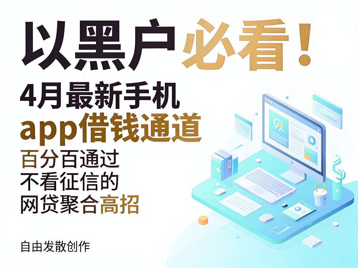 黑户必看!4月最新手机app借钱通道,百分百通过不看征信的网贷聚合高招